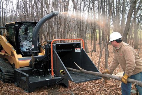 skid steer mounted chipper|chipper attachment for skid steer.